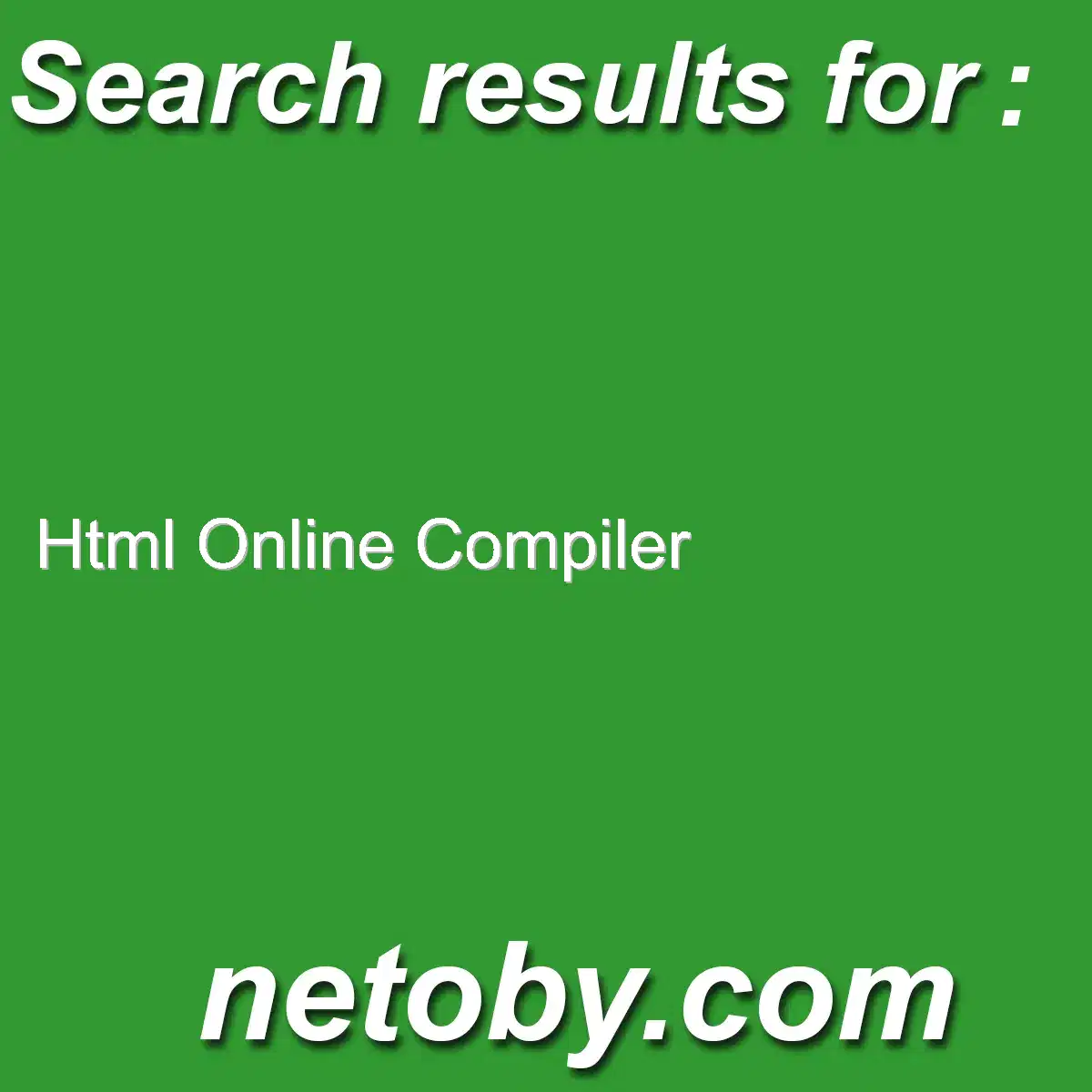 ﻿html online compiler