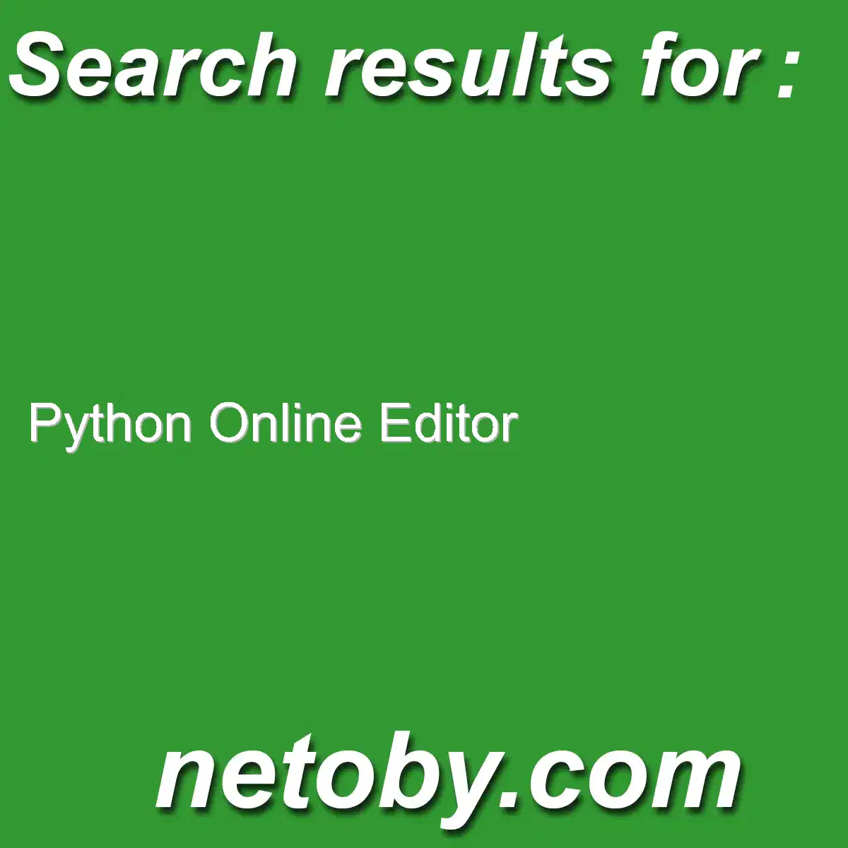﻿python online editor