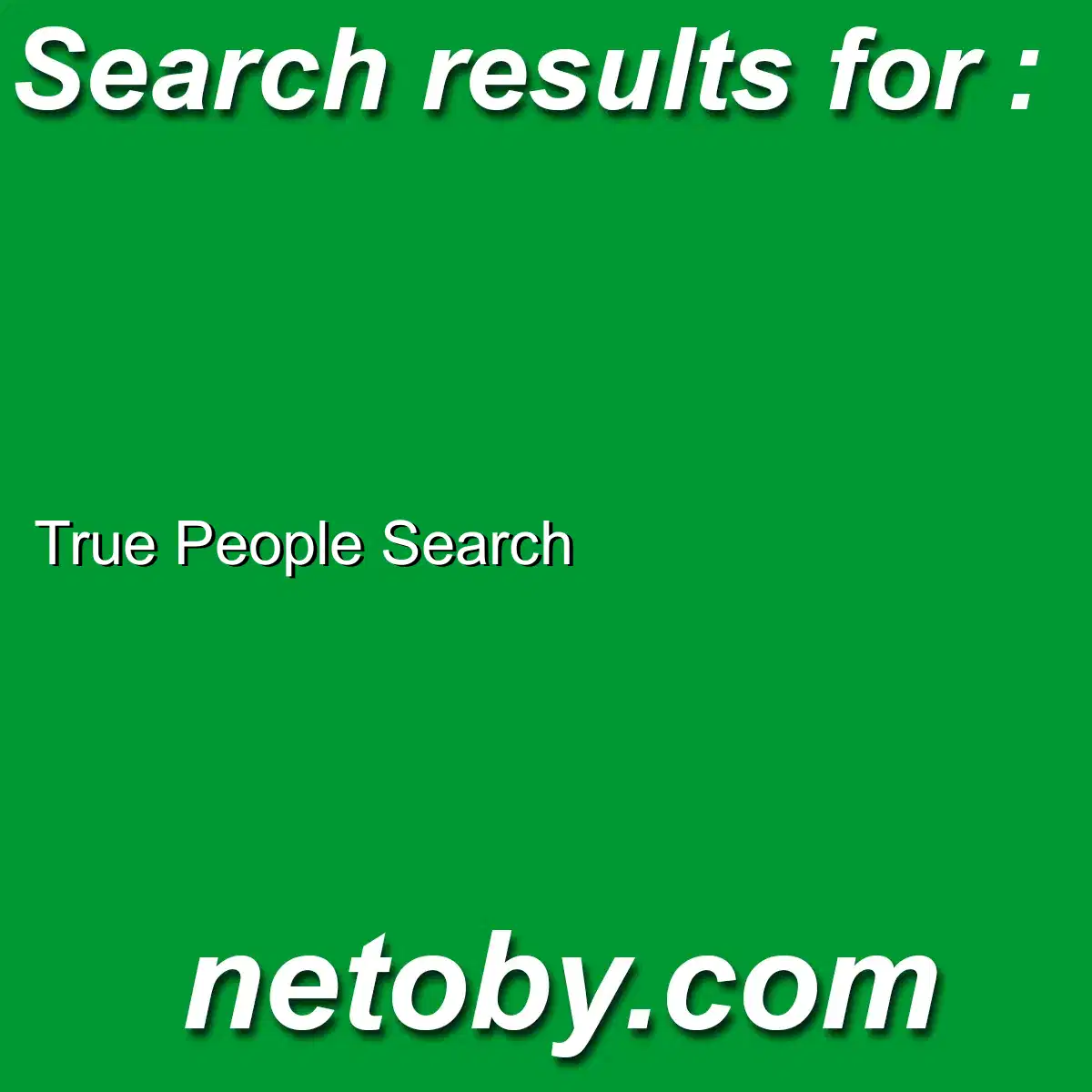 ﻿True People Search