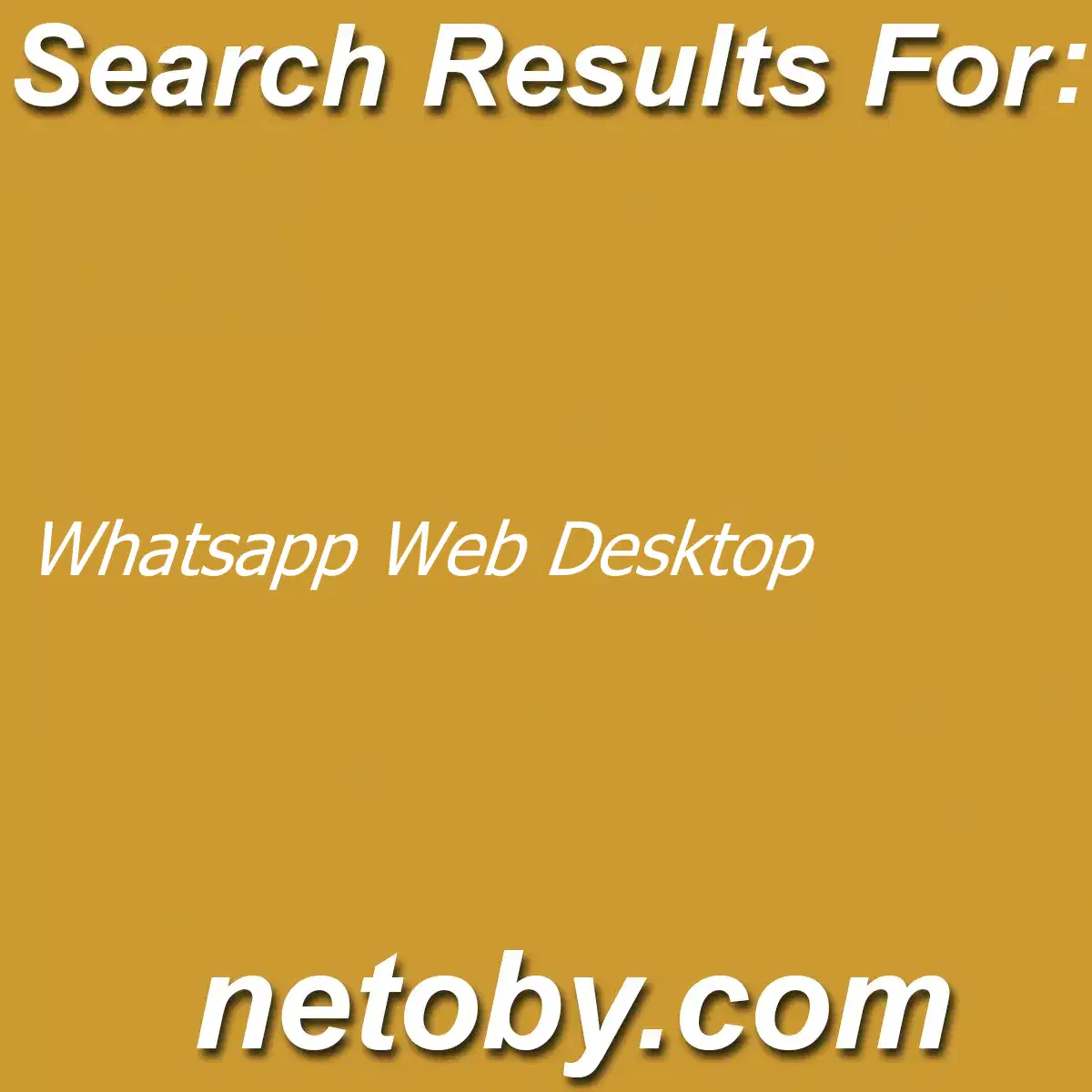 ﻿Whatsapp Web Desktop