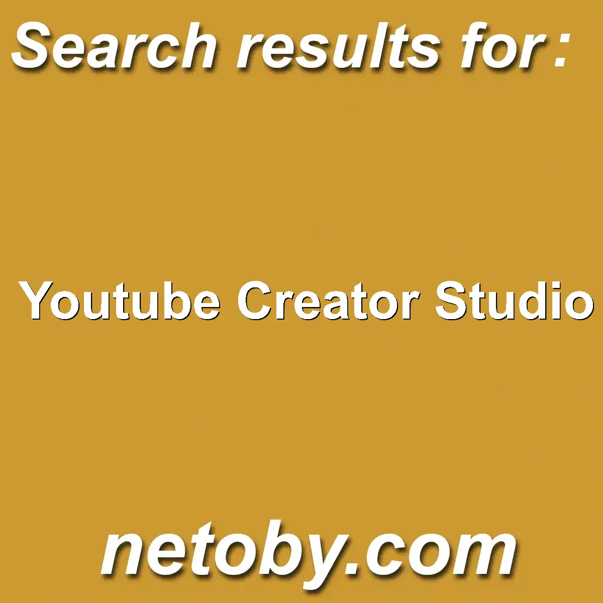 ﻿Youtube Creator Studio